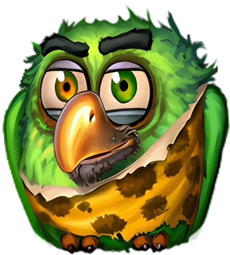 Pirots 2 character green bird