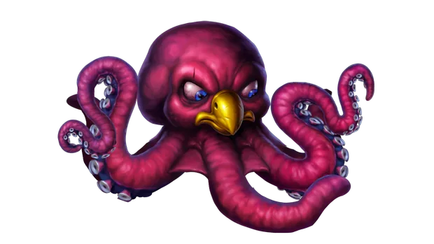 The Kraken, the sea monster hanging above the Pirots 5 grid